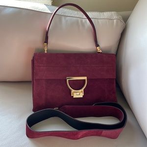 Coccinelle Suede Arlettis Maxi Crossbody/Handbag